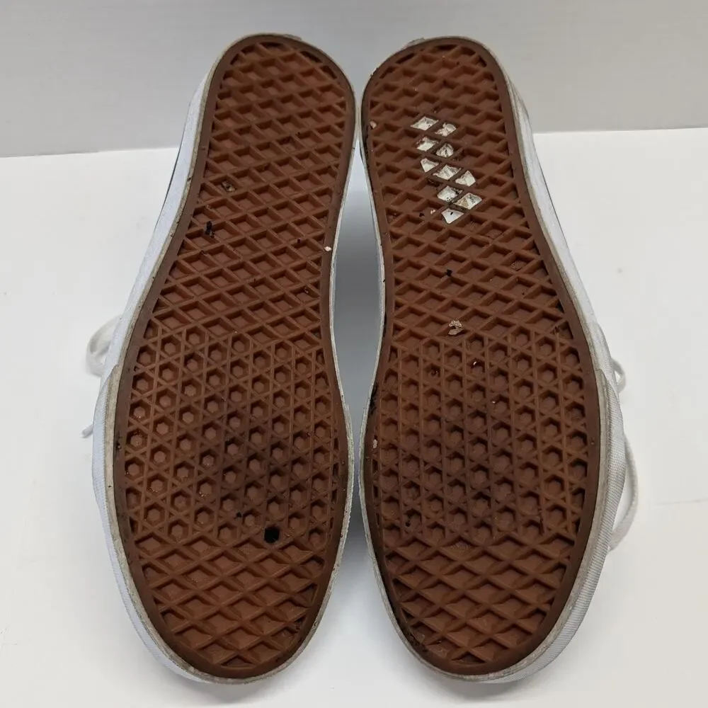 Women's Vans Sk8-Low Paisely Grey Suede Lace Up Skate Shoes Size 11
